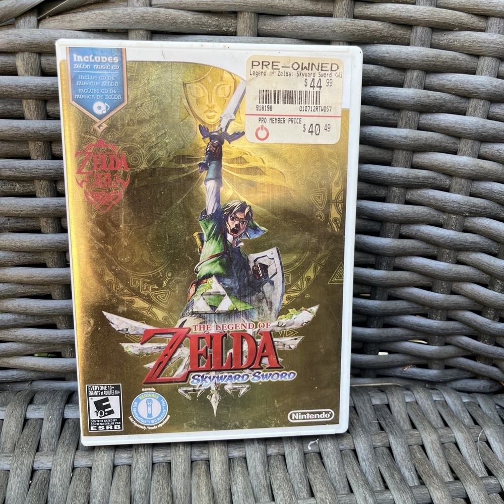 The Legend of Zelda: Skyward Sword (Wii) 25th Anniversary *Case And Manual ONLY